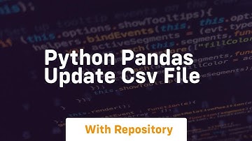 python pandas update csv file