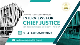 Judicial Service Commission Interviews for Chief Justice, 3 February 2022: Judge President D Mlambo