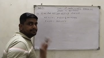 Exercise 1.1 Q4  | Given that HCF (306, 657) = 9, find LCM (306, 657). | New NCERT