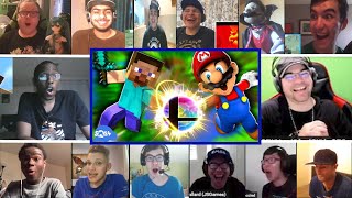 SMG4: Steve VS Smash Bros REACTIONS MASHUP