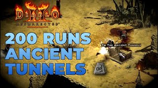 My first High Rune drops in Ancient Tunnels!! - 200 AT Runs - Diablo 2 Resurrected