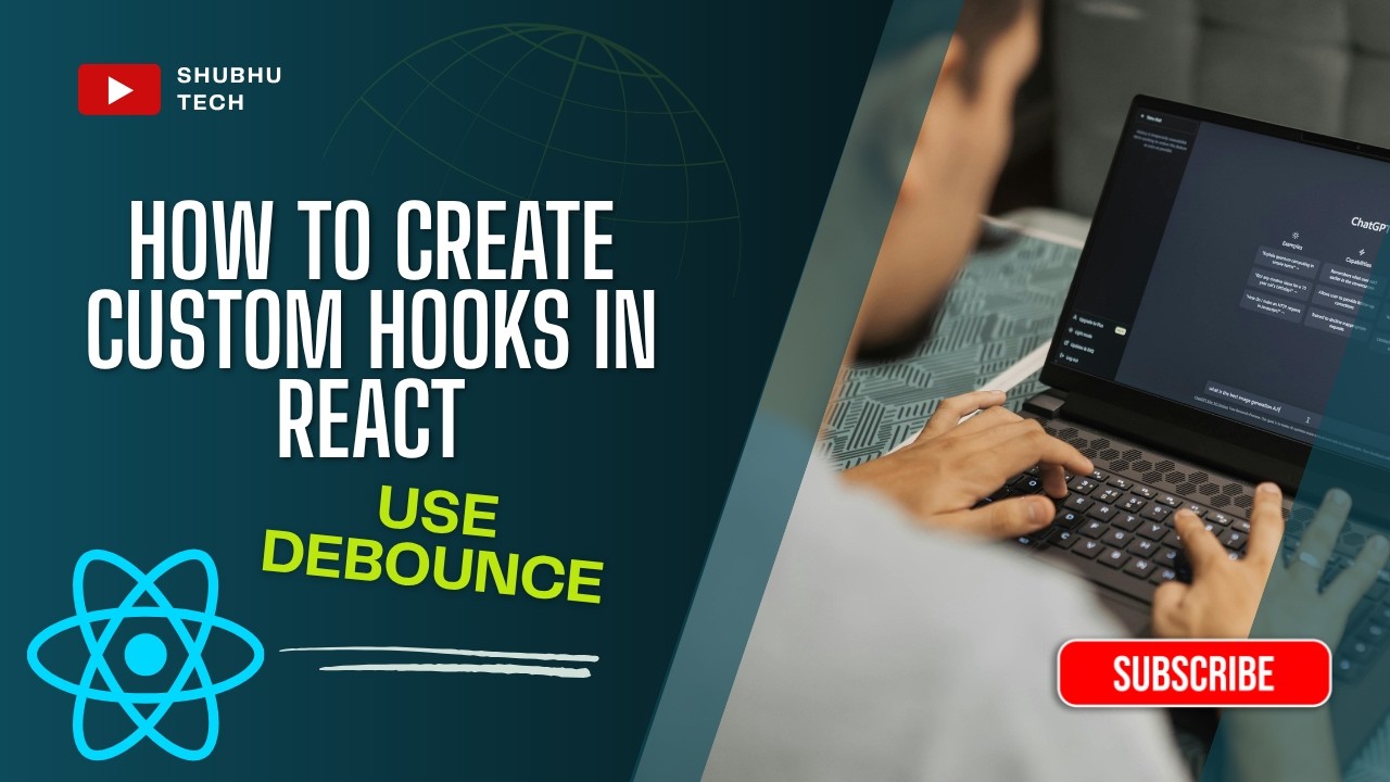 How to create custom hooks in react | Debounce | useEffect | usestate ...