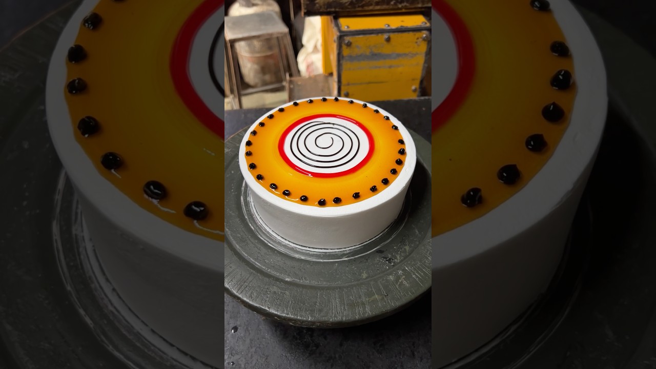 Butterscotch cake design 