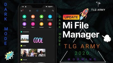 Enable DARK MODE on MI File Manager | MIUI PHONES | MIUI 11/12 | Display | Battery saver in OLED |