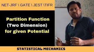 statistical Mechanics|Partition function two dimension|Hindi| POTENTIAL G