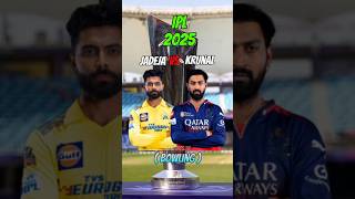 Ravindra jadeja vs Krunal Pandya IPL 2025 compare🔥