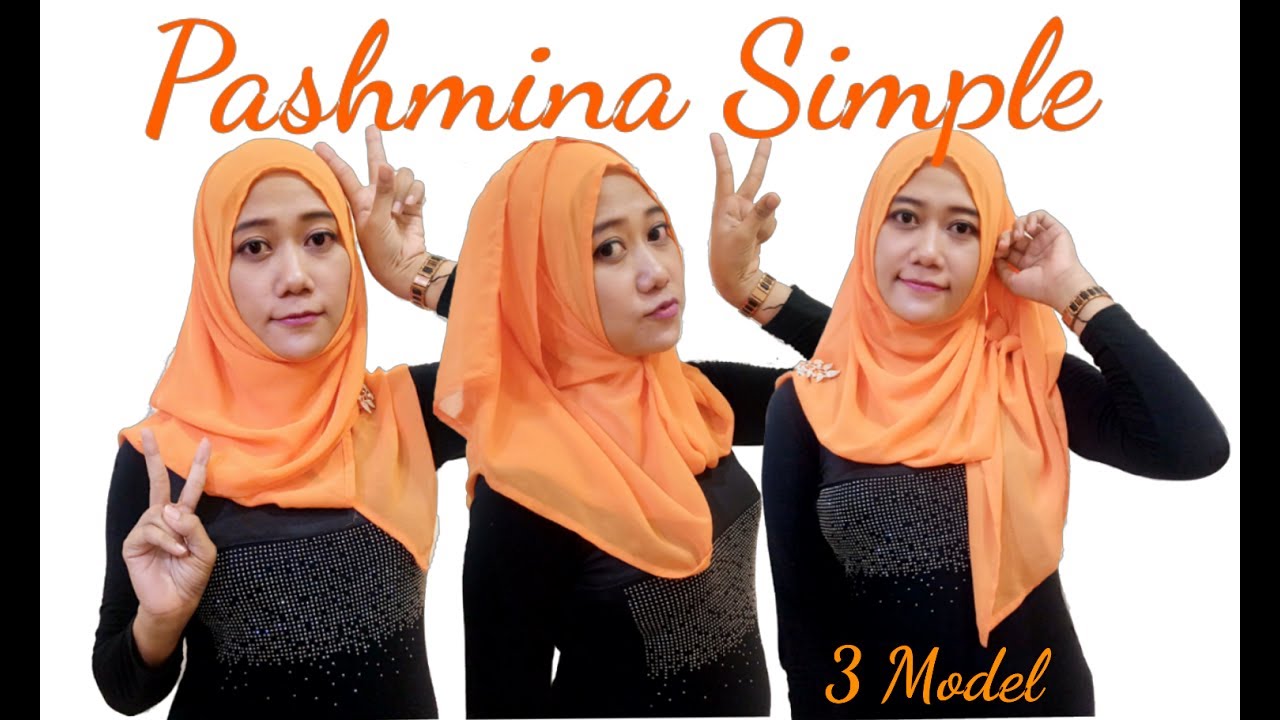 4 Tutorial Hijab Pashmina Simpel Simple Pashmina 3 Model YouTube