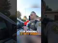 Citizen exercises rights while officer demands ID—he refuses