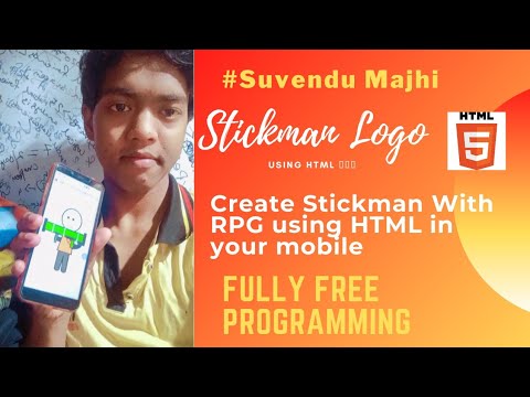 Create Stickman With RPG Using HTML 🥳🥳🥳 | #FullyFreeProgramming #HTML #SuvenduMajhi #Coding
