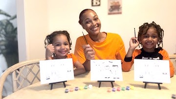FAMILY HALLOWEEN CANVAS PAINTING CHALLENGE!!