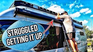 This Camper Van Awning Was a NIGHTMARE To Fit