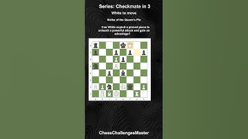 Chess puzzle - Checkmate in 3 - Strike of the Queen