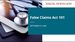 False Claims Act 101 Profile