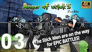 Anger of stick 5 : zombie Gameplay Walkthrough Part 3 || Level 11 UHD 4K