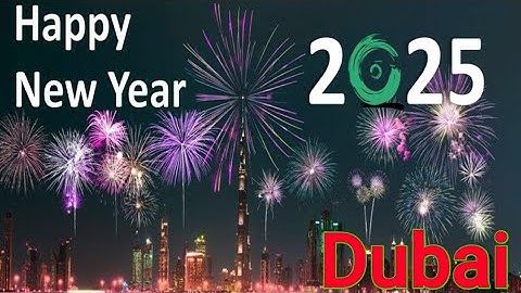 New Year's 2025: Dubai puts on stunning fireworks show#virals