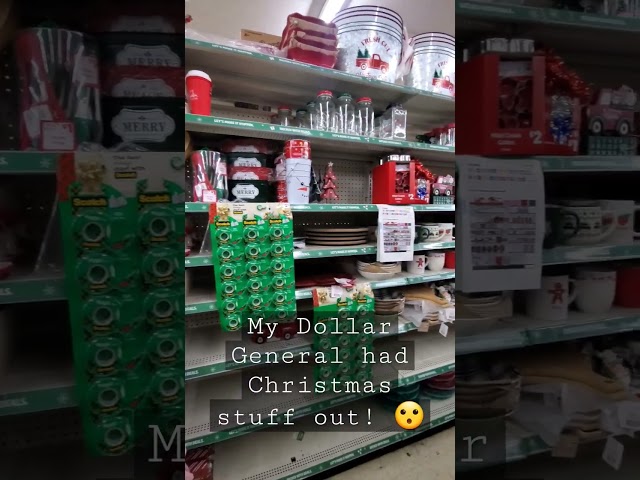 My Dollar General has Christmas stuff out! 😮