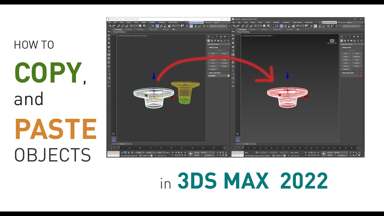 How to copy and paste object in 3ds Max in 2023 | Tip 01 - YouTube