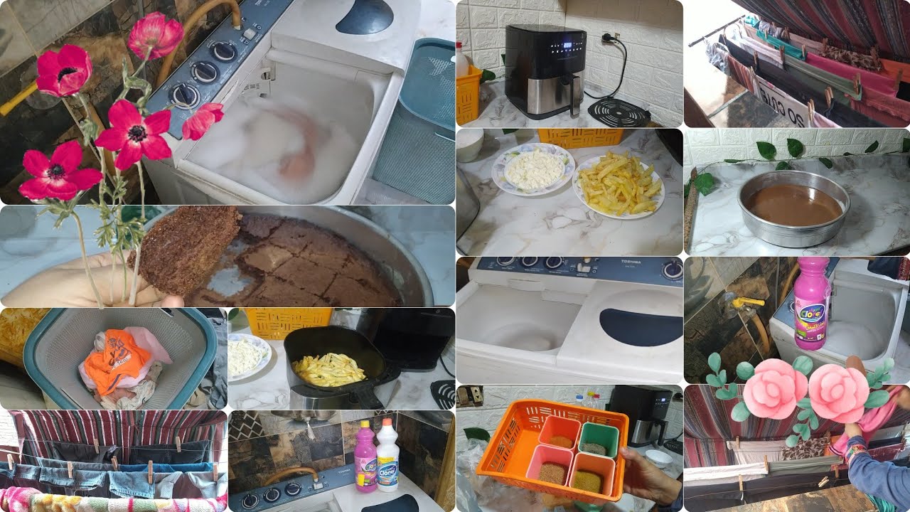 روتين الغسيل بغسالتي العادية🧺عادات غيرت حياتي 180درجة هقولكم علي السر الغير حياتي من الكسل للنشاط ✅