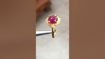 Nhẫn nữ Ruby tự nhiên Lục Yên [ HV24121-3 ] giá 5 triệu - 0921400999