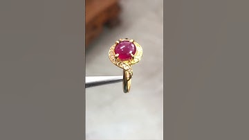 Nhẫn nữ Ruby tự nhiên Lục Yên [ HV24121-3 ] giá 5 triệu - 0921400999