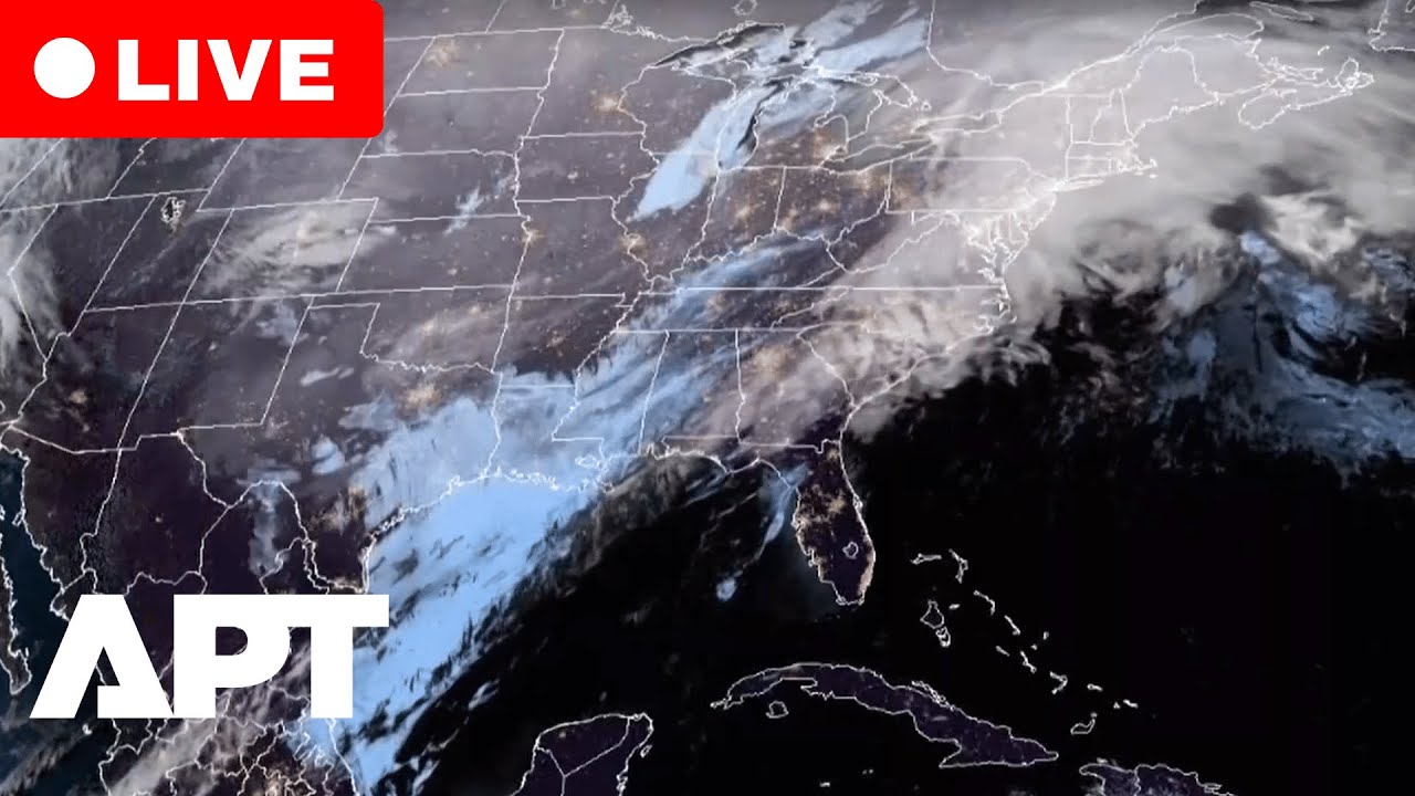 LIVE: Satellite Imagery Shows Winter Storm Systems Sweeping Across the Continental USA | APT