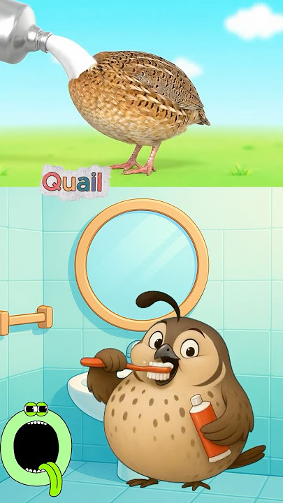 Safari Animals Brush Teeth 🐊🦩🦔 Fun Kids Song with Crocodile, Ostrich, Rhino & More | Meow Meow TV