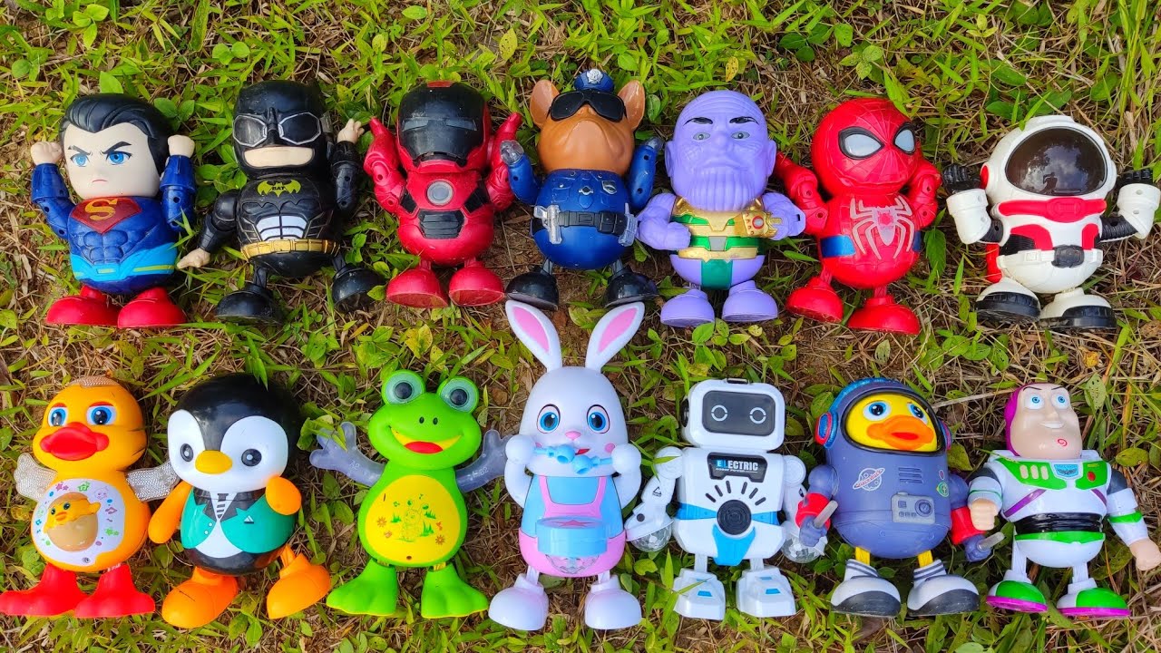 Mencari Robot Goyang,Batman,Superman,Iron man,Spiderman,Bebek Goyang,Astronot Goyang,Katak Goyang