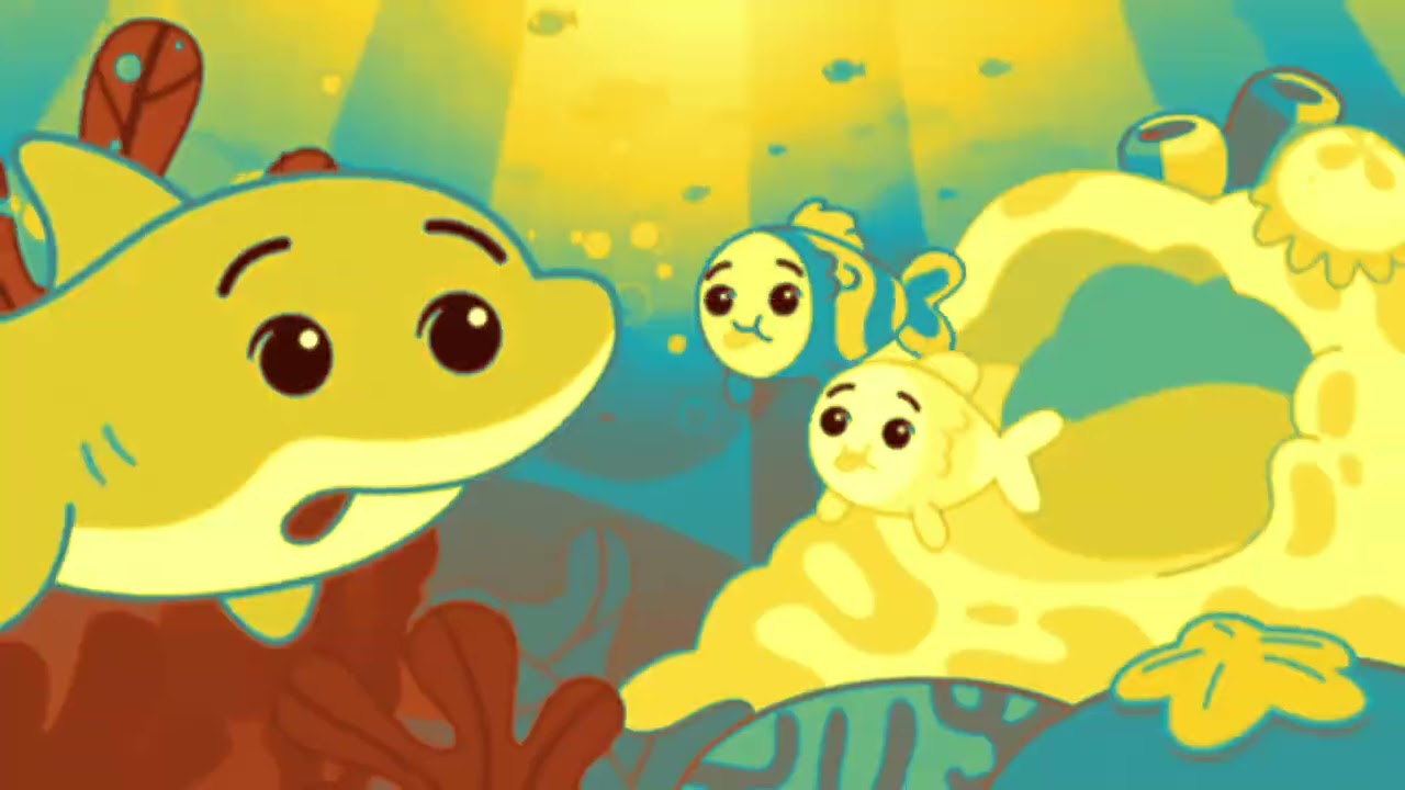 There are two little fishes 🐠🐠 swimming in the sea//PlimPlim effects, song for kids 😁👋👋🤗🤗