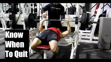 KNOW WHEN TO QUIT (Autoregulation and Periodization)