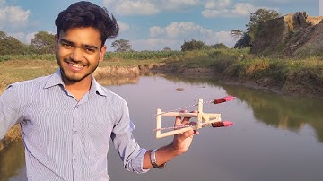 DIWALI ROCKET POWERED BOAT || IT WILL SWIMMING OR FLYING ?? #LEARNWITHEXPERIMENT