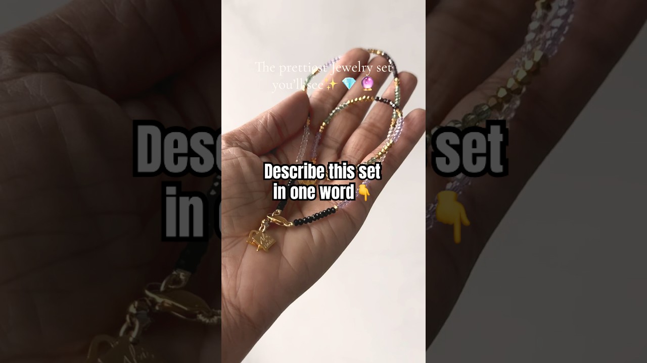 What you think of this set? The prettiest jewelry set you'll see✨#shorts #diycrafts #necklace #nyc