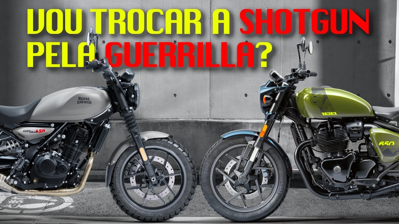 VOU TROCAR A SHOTGUN 650 PELA GUERRILLA 450? #royalenfieldbrasil #shotgun650 #guerrilla450