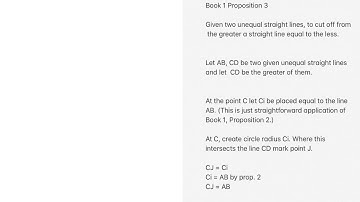 Euclid’s Elements Book 1, Proposition 3