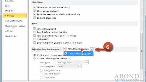 Using PowerPoint 2010 - Work with Print Options