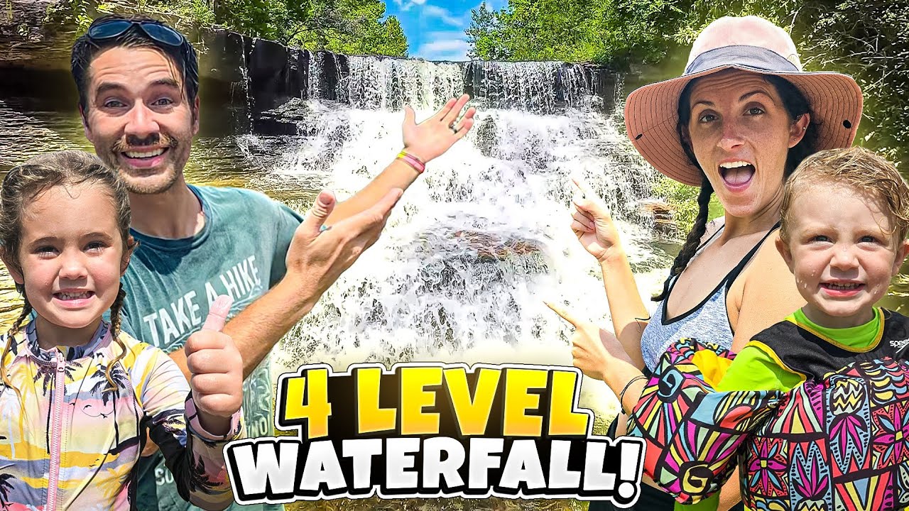We Survived a 4 Level Waterfall! | Waterfall Spillway at Lake Kinkaid in Southern Illinois!