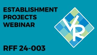 Establishment Projects Webinar