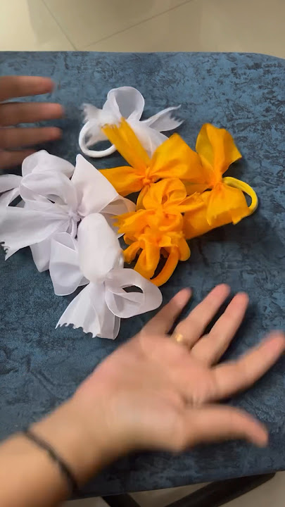 Thank You for 1M Views👏🙏❤️|I prepared ribbons with rubber band for my kids school #kids