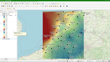 Interpolate points to rasters with kriging in QGIS using the Smart-Map plugin