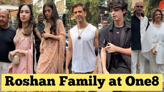 Hrithik Roshan with GF Saba Azad & Whole Roshan Family arrives for lunch at One8 😍🙏