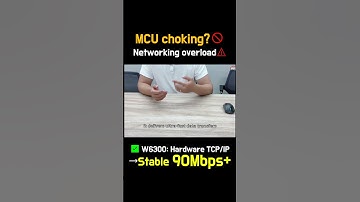 MCU too slow with networking? 🚫 Meet W6300 → Stable 90Mbps+ ⚡ #Shorts