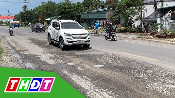 Đồng Tháp: Nhiều ổ voi, ổ gà trên Quốc lộ 80 | THDT