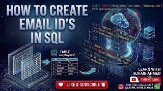 How to Generate Corporate Email IDs in SQL (CONCAT & REPLACE) | SQL for Beginners - Part 15