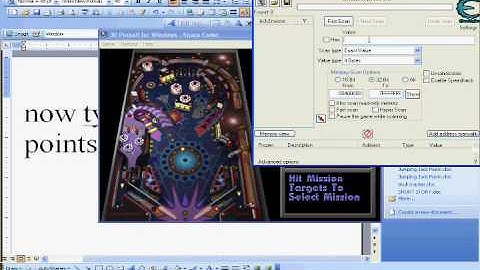 how to hack pinball with cheat engine 5.5