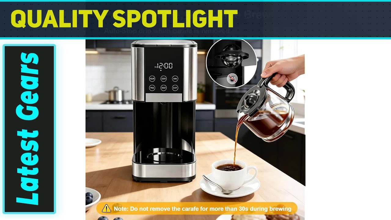 10 Cup Programmable Coffee Maker – Best Regular & Strong Brew Coffee ...