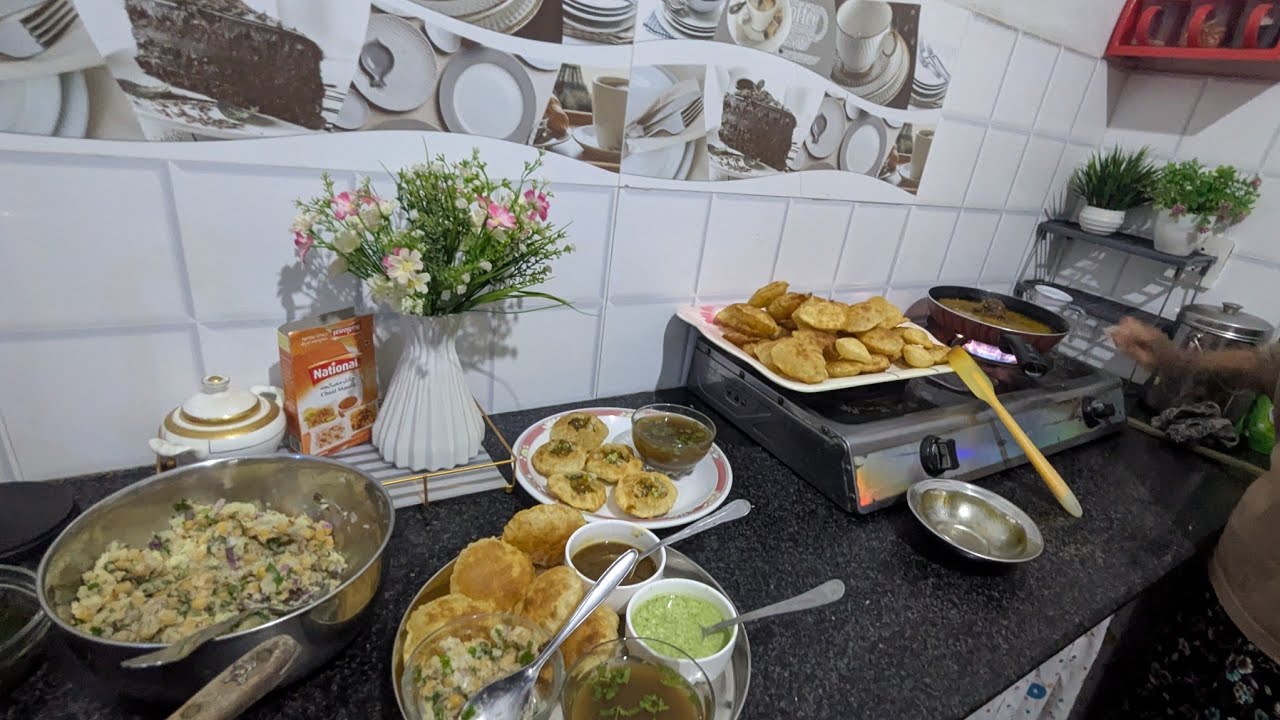 Saturday night Vlog ! Panipuri recipe ! Enjoy with golgapa ❤️