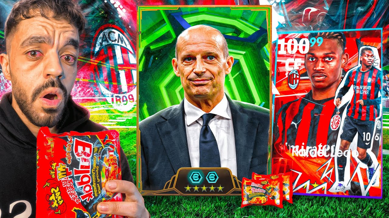 تحدي الفوز بأليجري 6 مباريات🤯خساره = اكل احر نودلز كوري🔥|efootball 2026