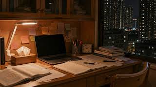 Rainy Hong Kong Study Desk 🌧️ | 1 Hour Study Ambience with Soft Music & Rain Sounds screenshot 5