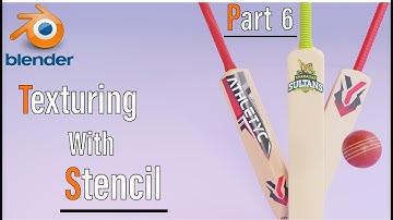 Blender 2.83 Beginner Tutorial Part 6 - Texturing With Stencils - Urdu/Hindi