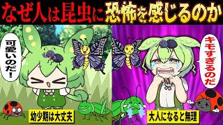 人類は昆虫に食べられていた？人はなぜ昆虫が嫌いなのか徹底解説【ずんだもん＆ゆっくり解説】