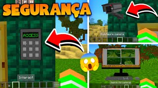 SAIU!!! MELHOR ADDON/MOD DE SEGURANÇA COM CÂMERAS PARA MINECRAFT PE 1.19! (Mcpe) screenshot 5